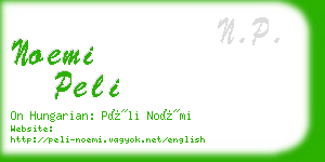 noemi peli business card